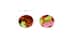 Acetate Stud Earrings A750000339 in Rose