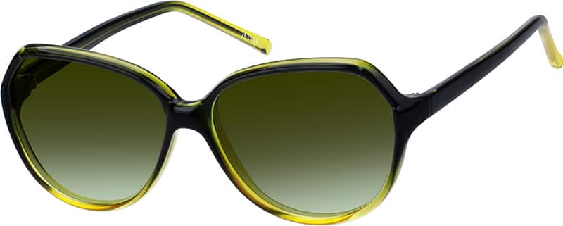 Angle view of Sunglasses A8262024 in Green