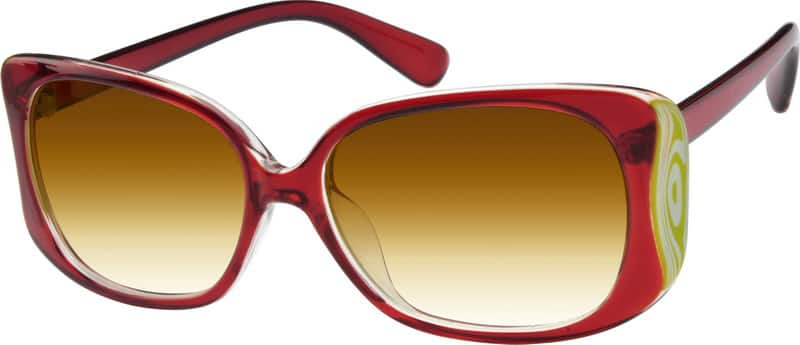 Angle view of Sunglasses A8279918 in Red