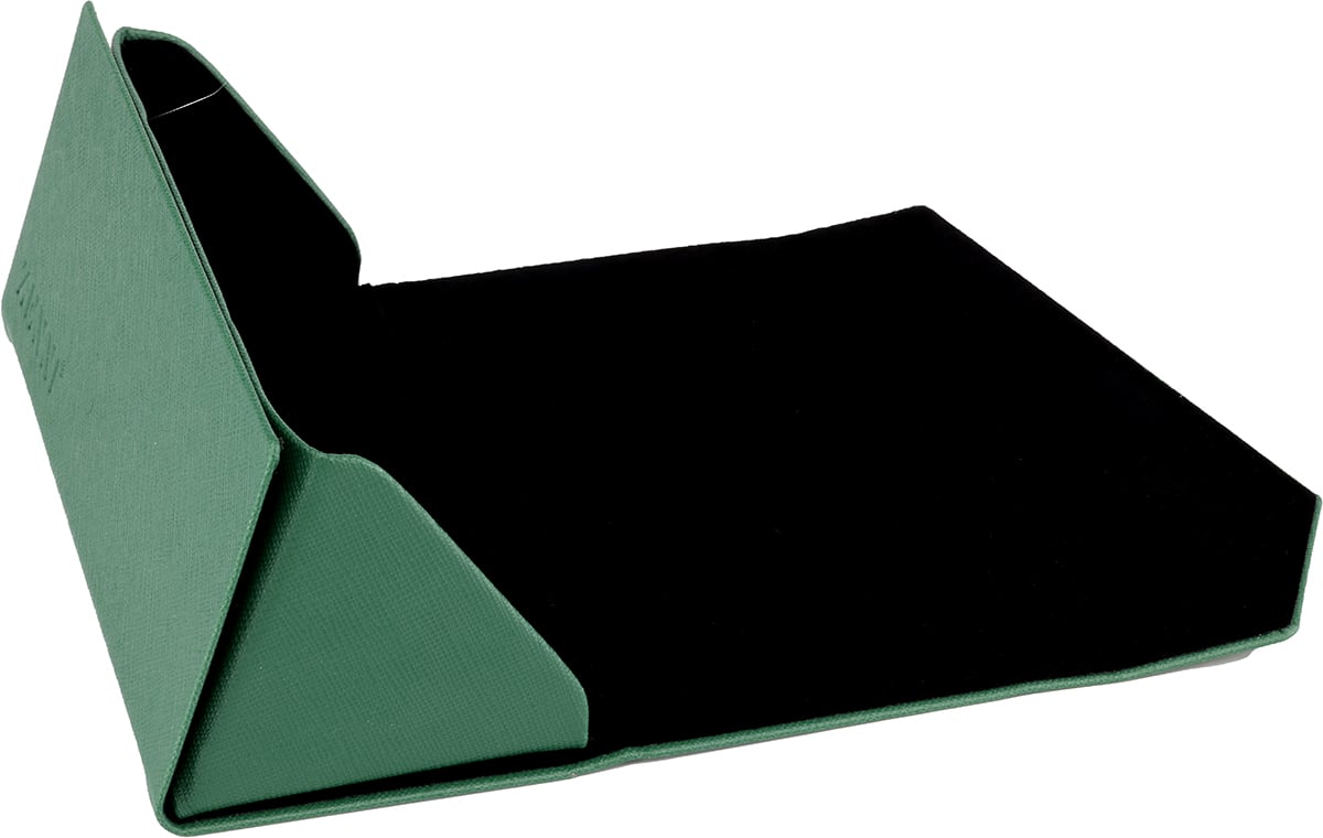 Green Deluxe Tri-Fold Eyeglass Case-angle-view-02