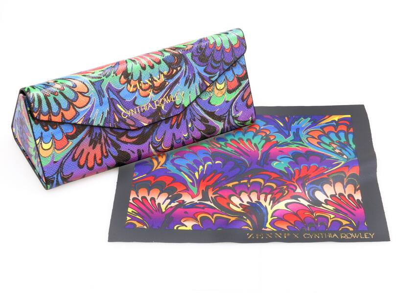 Multi Cynthia Rowley Tri-Fold Case & Cloth-angle-view-04