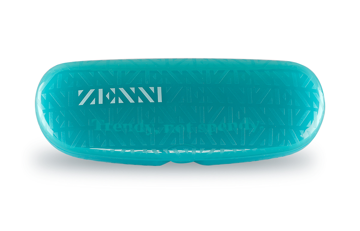 Zenni Teal Hard-Shell Eyeglass Case