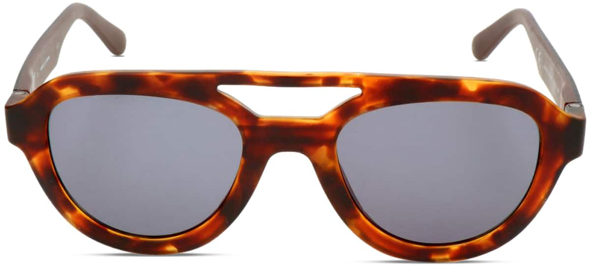 Front view of Adidas AOR025 AOR02525 in Tortoiseshell