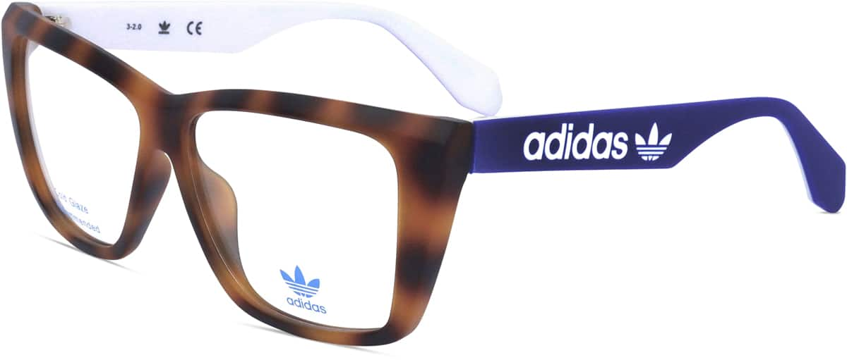 Angle view of Adidas AOR5009 AOR500925 in Tortoiseshell