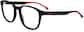 Angle view of Carrera CAR8878 CAR887801 in Matte Black and red thumbnail