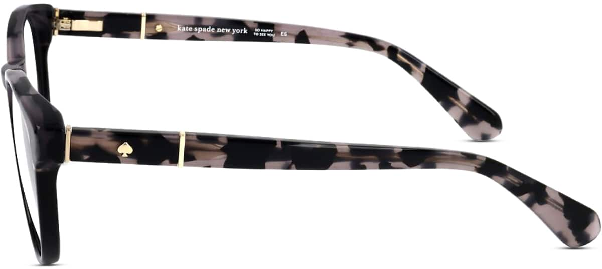 Side view of Kate Spade CHARISSA CHARISS39 in Black and Ivory Tortoiseshell