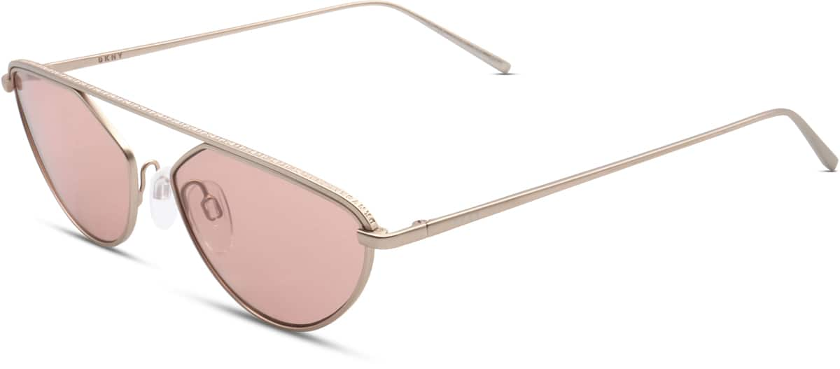 Angle view of Dkny DK109S DK109S19 in Rose Gold