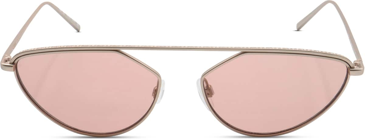 Front view of Dkny DK109S DK109S19 in Rose Gold