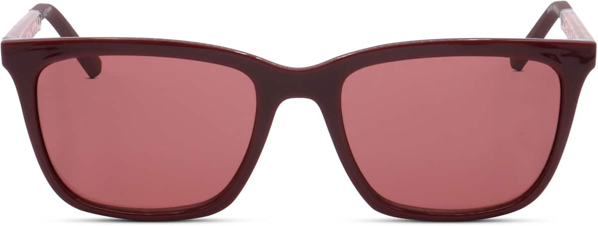 Front view of Dkny DK510S DK510S18 in Burgundy