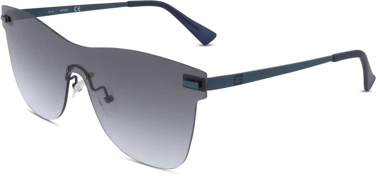 Angle view of Guess GF0186 GF018616 in Matte Blue