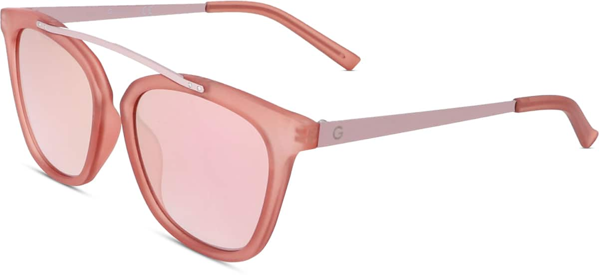 Angle view of Guess GG1154 GG115419 in Matte Pink