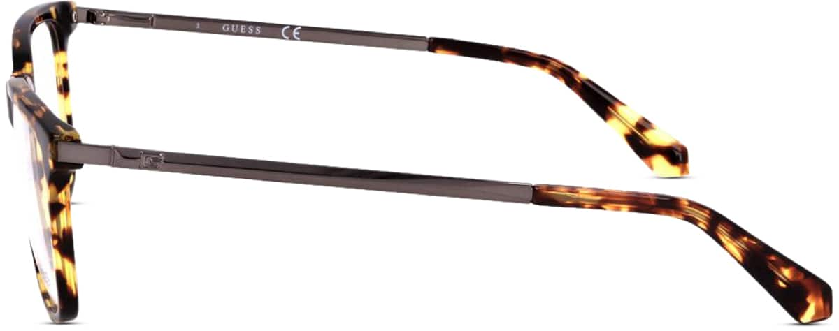 Side view of Guess GU5004852 GU500485225 in Dark Tortoiseshell