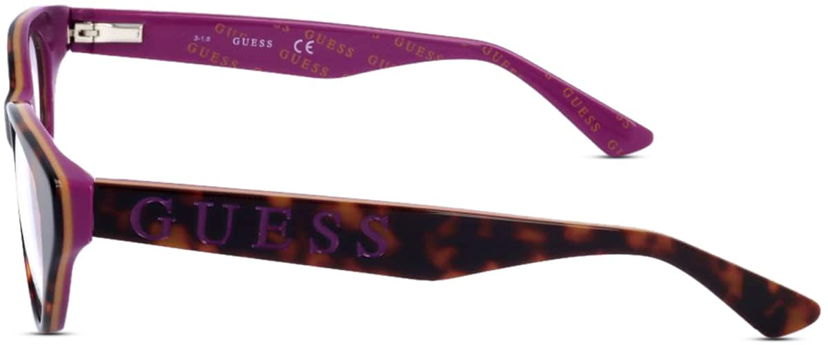 Side view of Kids' Guess GUE9192 GUE919225 in Dark Tortoiseshell