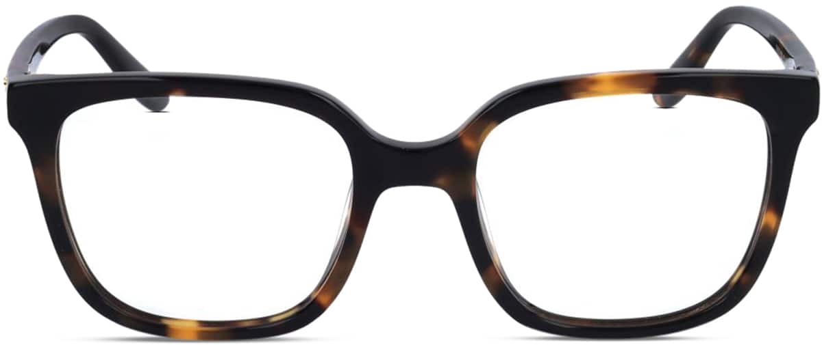 Front view of Kids' Guess GUE9215 GUE921525 in Dark Tortoiseshell