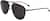 Angle view of Hugo Boss HUB1170 HUB117021 in Matte Black thumbnail