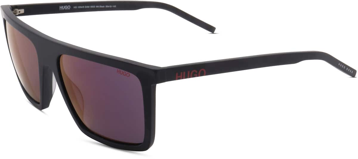 Angle view of Hugo Boss HUG1054 HUG105421 in Matte Black