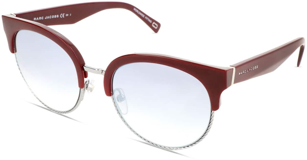 Angle view of Marc Jacobs  MARC 170 JAC17045 in Burgundy