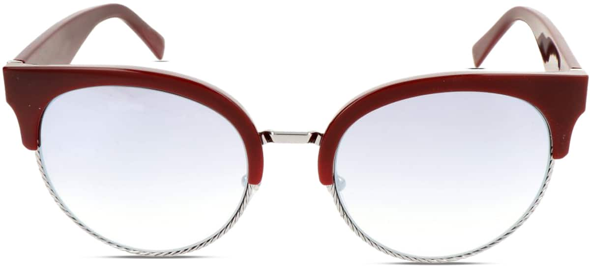 Front view of Marc Jacobs  MARC 170 JAC17045 in Burgundy