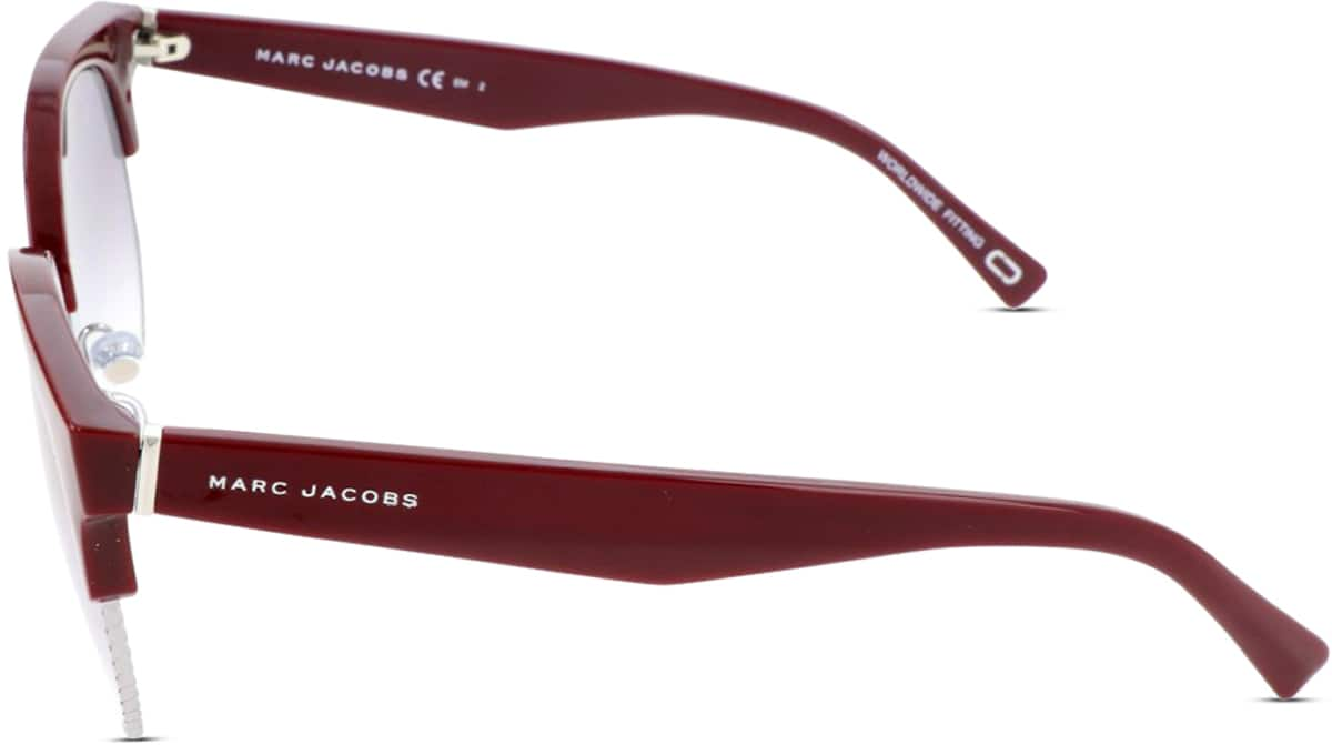 Side view of Marc Jacobs  MARC 170 JAC17045 in Burgundy