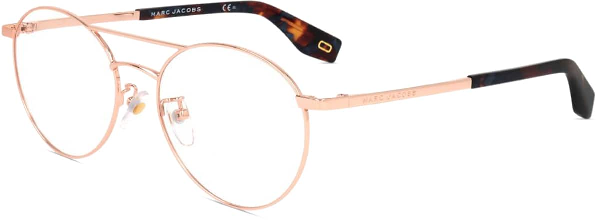 Angle view of Marc Jacobs  MARC 332 JAC33214 in Shiny Rose Gold