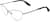 Angle view of Marc Jacobs  MARC 371 JAC37111 in Silver thumbnail