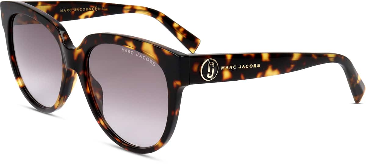 Angle view of Marc Jacobs JAC378 JAC37825 in Havana