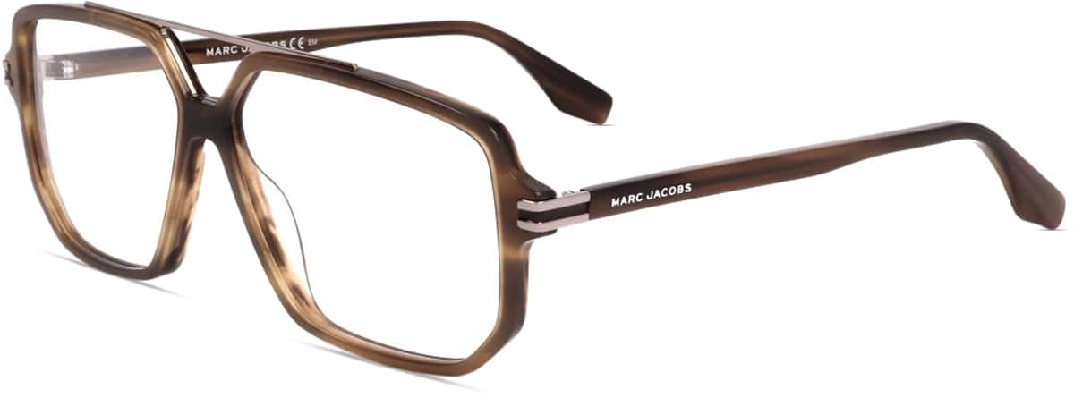 Angle view of Marc Jacobs  MARC 417 JAC41715 in Brown Horn