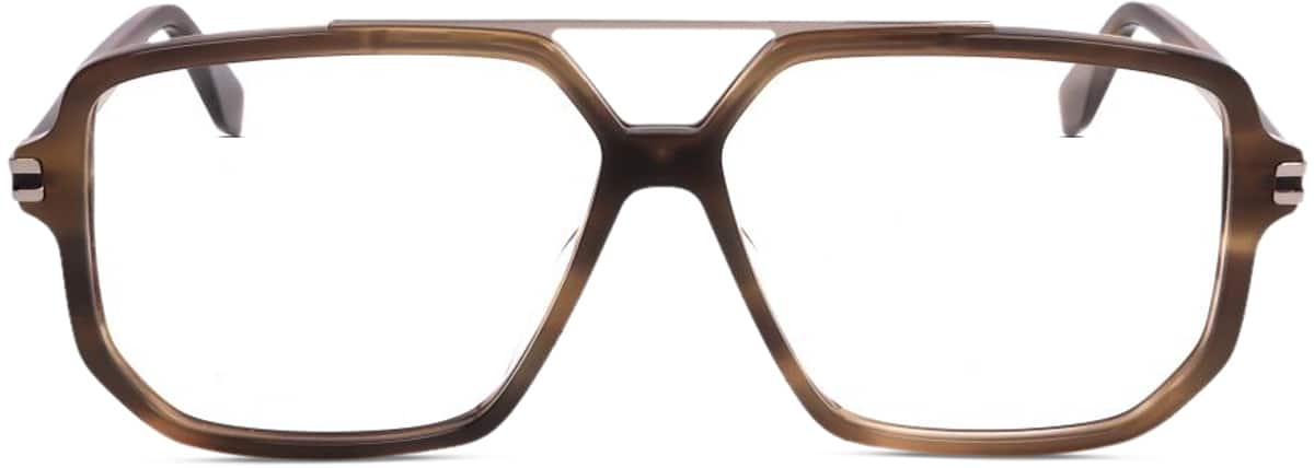 Front view of Marc Jacobs  MARC 417 JAC41715 in Brown Horn