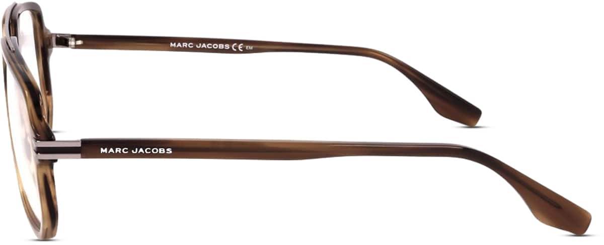 Side view of Marc Jacobs  MARC 417 JAC41715 in Brown Horn