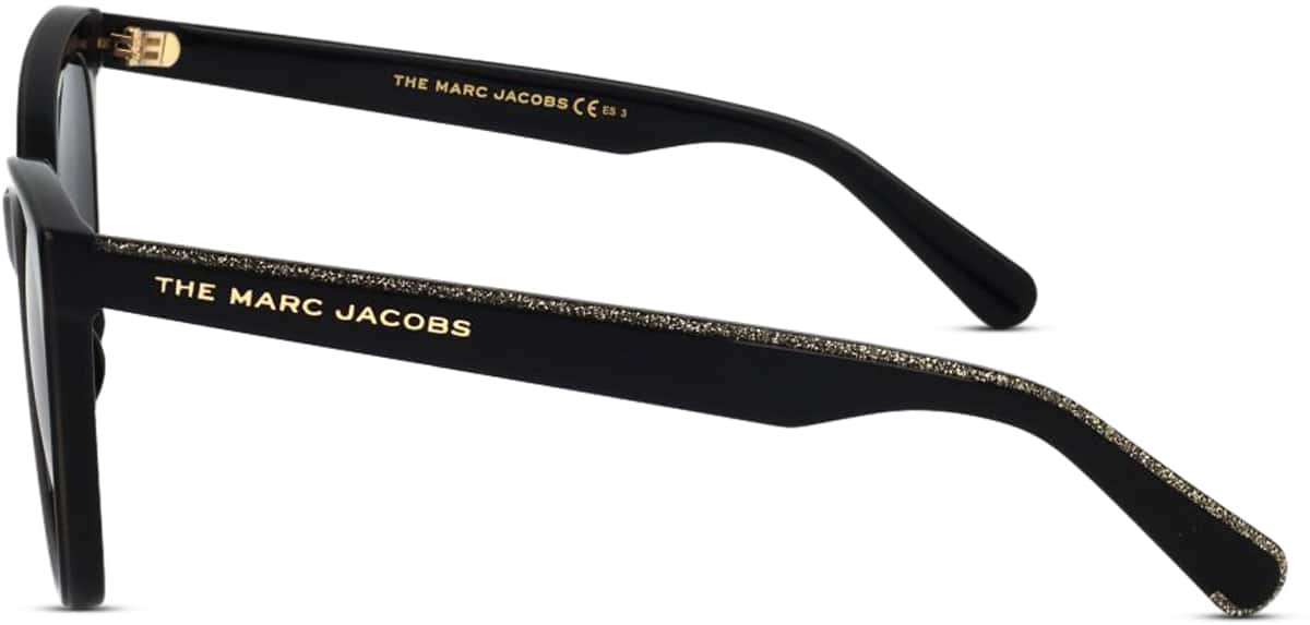 Side view of Marc Jacobs  MARC 500 JAC50021 in Black