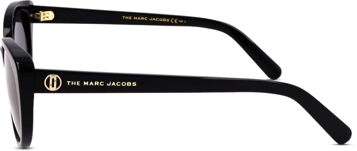 Side view of Marc Jacobs  MARC 525 JAC52521 in Black