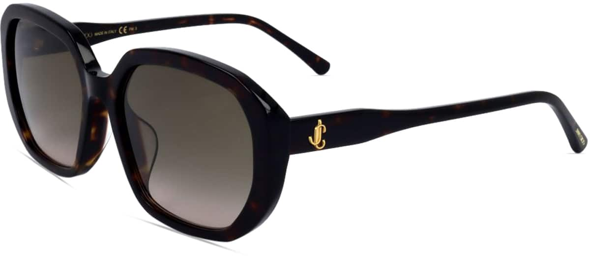 Angle view of Jimmy Choo KARLY JIMKARLY15 in Dark Havana