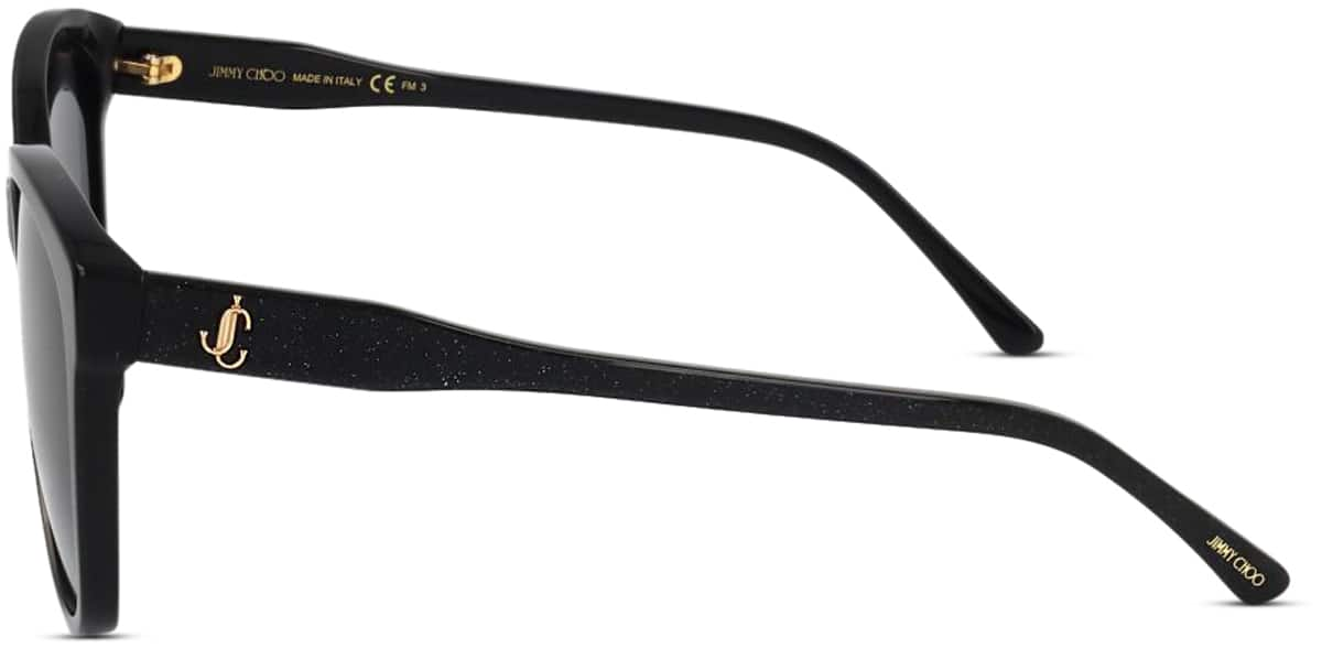 Side view of Jimmy Choo LIDIE JIMLIDIE00 in Black and gold