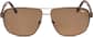 Front view of Lacoste LAC162S LAC162S15 in Brown thumbnail