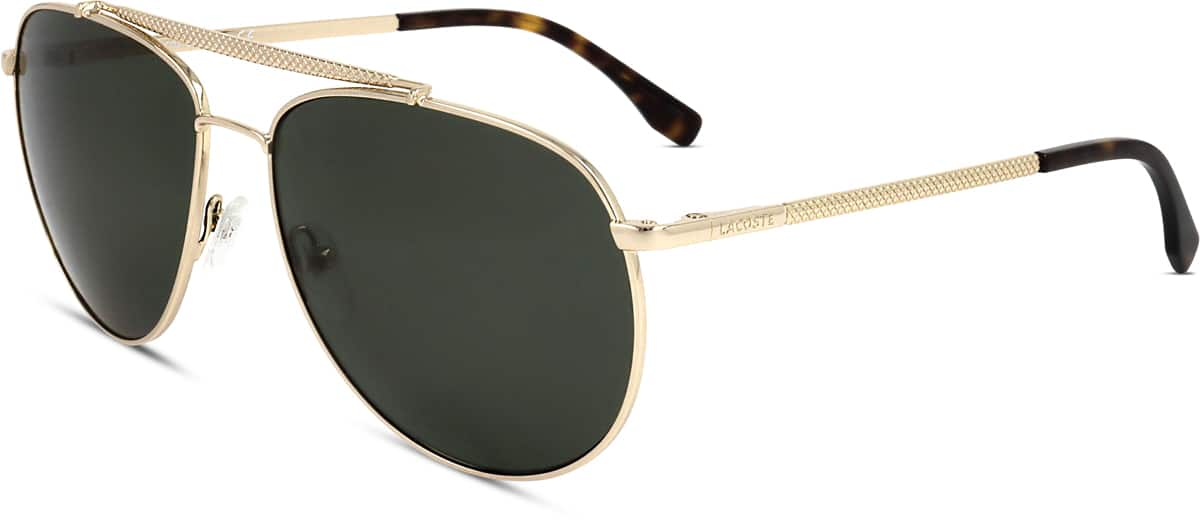 Angle view of Lacoste LAC177SP LAC177SP14 in Light Gold