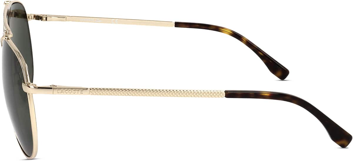 Side view of Lacoste LAC177SP LAC177SP14 in Light Gold