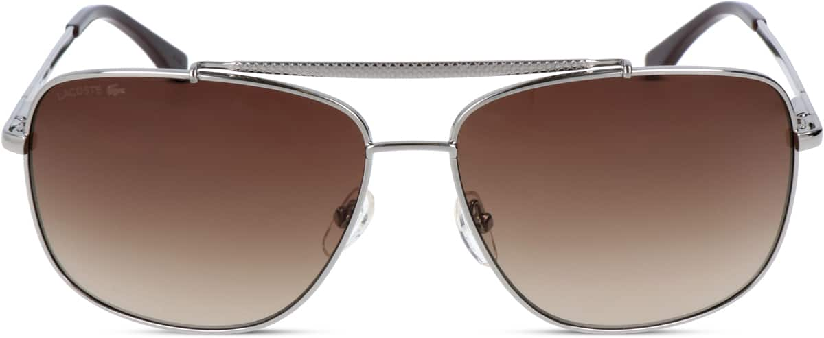 Front view of Lacoste LAC188S LAC188S11 in Light Gunmetal