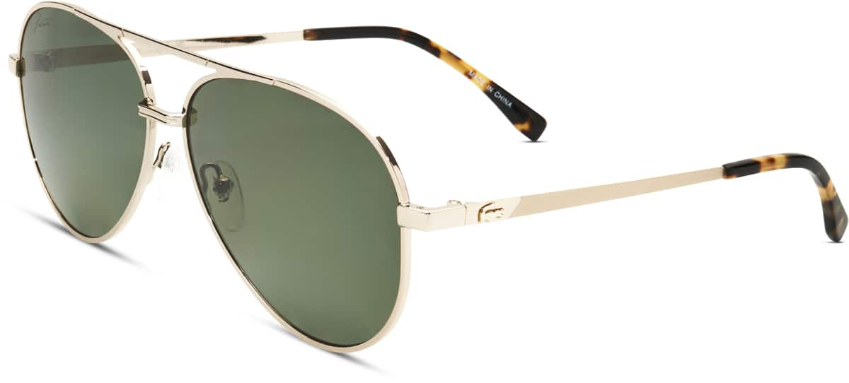 Angle view of Lacoste LAC233SP LAC233SP14 in Light Gold