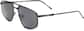 Angle view of Lacoste LAC254S LAC254S21 in Matte Black thumbnail