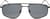 Front view of Lacoste LAC254S LAC254S21 in Matte Black thumbnail