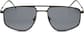 Front view of Lacoste LAC254S LAC254S21 in Matte Black thumbnail