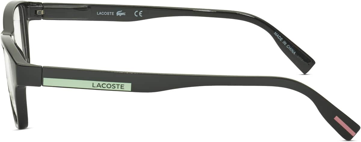 Side view of Lacoste LAC3650 LAC365021 in Black