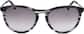 Front view of Lacoste LAC708S LAC708S21 in Striped Gray thumbnail