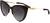 Angle view of Moschino MOS040 MOS04025 in Dark Havana thumbnail