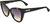 Angle view of Moschino MOS056 MOS05625 in Dark Havana thumbnail