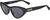 Angle view of Moschino MOS077 MOS07721 in Black thumbnail
