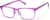 Angle view of Rectangle Glasses P102217 in Purple thumbnail