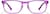 Front view of Rectangle Glasses P102217 in Purple thumbnail