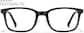 Front view of Square Glasses P106221 in Black thumbnail