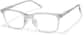 Angle view of Square Glasses P106223 in Clear thumbnail